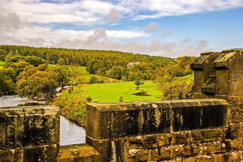 Bolton Abbey - Barden Tower From Aquaduct