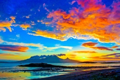 Nearly midnight sun Bodo