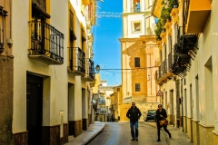 Lorca Iglesia de Santiago in Narrow Street