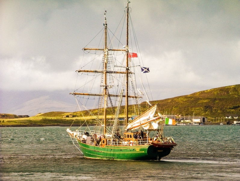 Asgard II in Oban Harbour