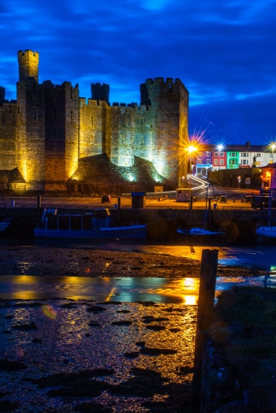 Caernavon Castle at Twilght