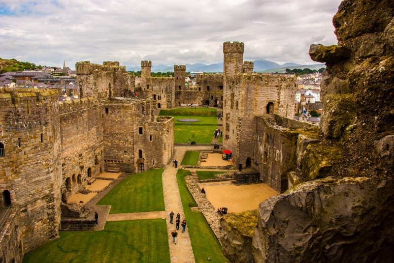 Inside Caernafon Castle