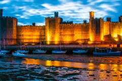 Caernavon Castle at Twilght