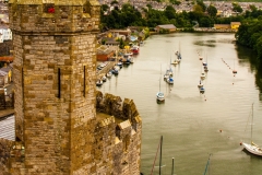 Pleasure Boats Moored in Afon Seiont